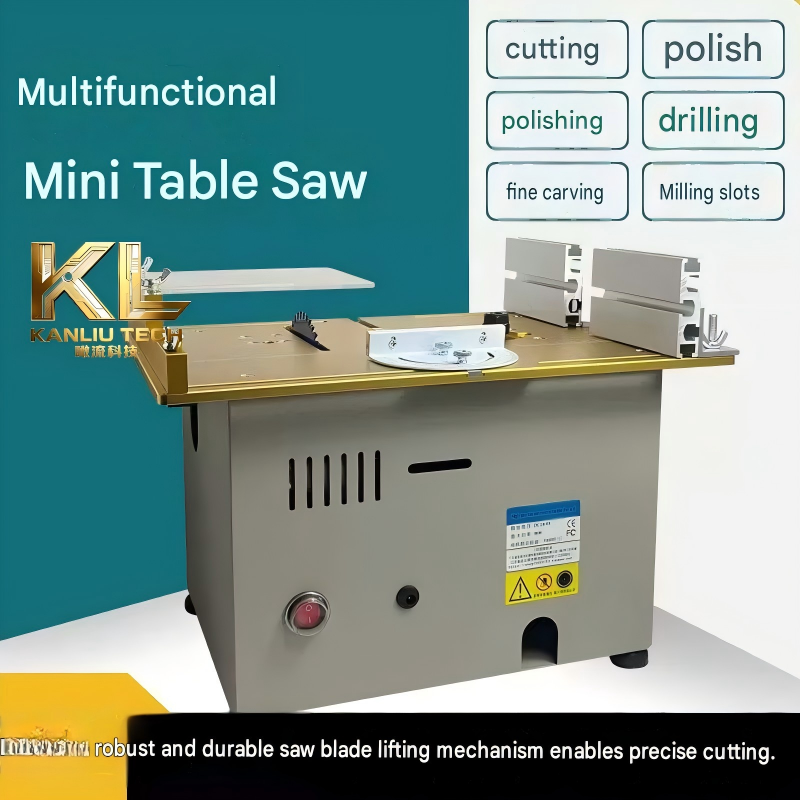 Mini Table Saw For Woodworking - Mesin Pemotong Kayu T7 Mini, Gergaji