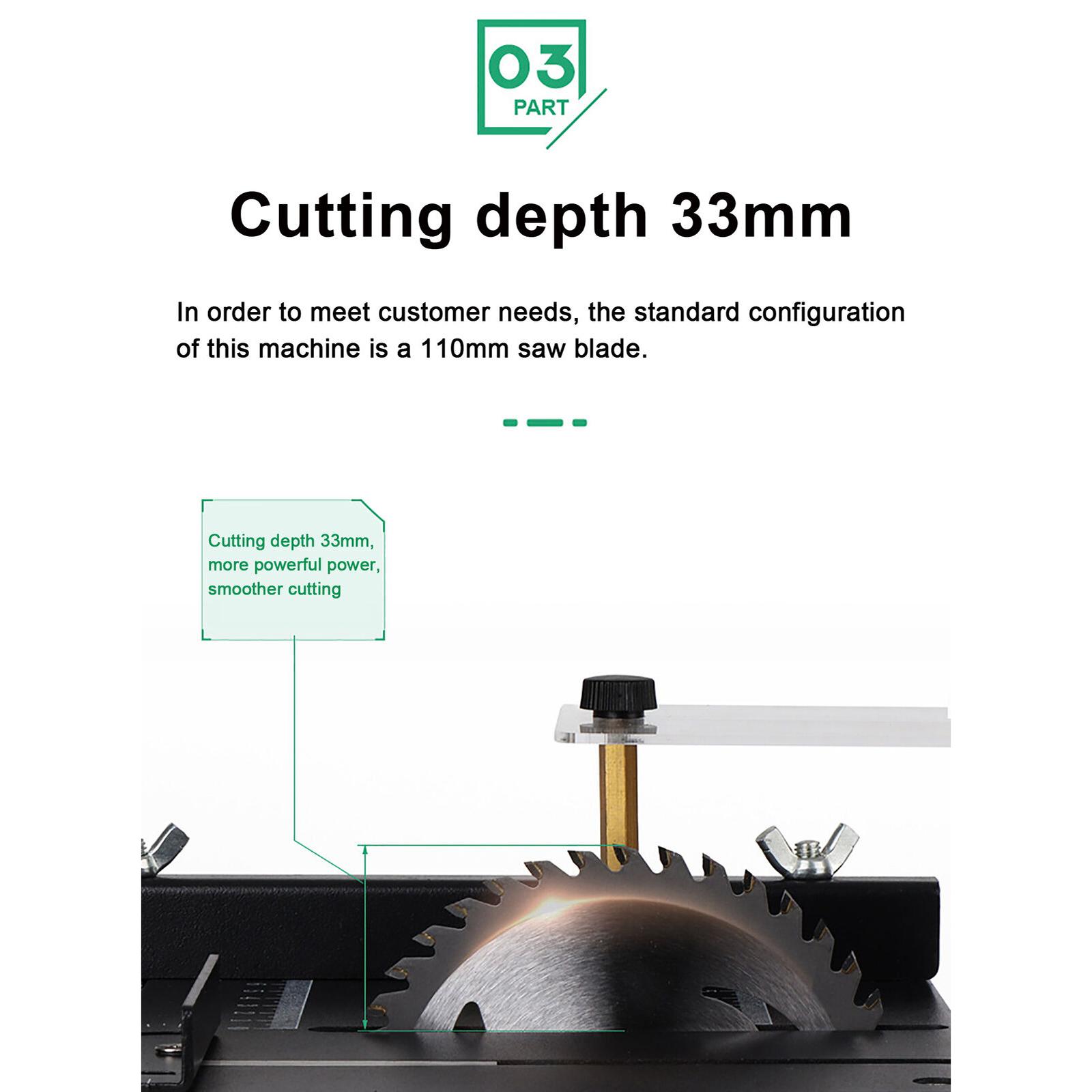 Mini Table Saw For Woodworking - Set Gergaji Meja Mini Bundar 4