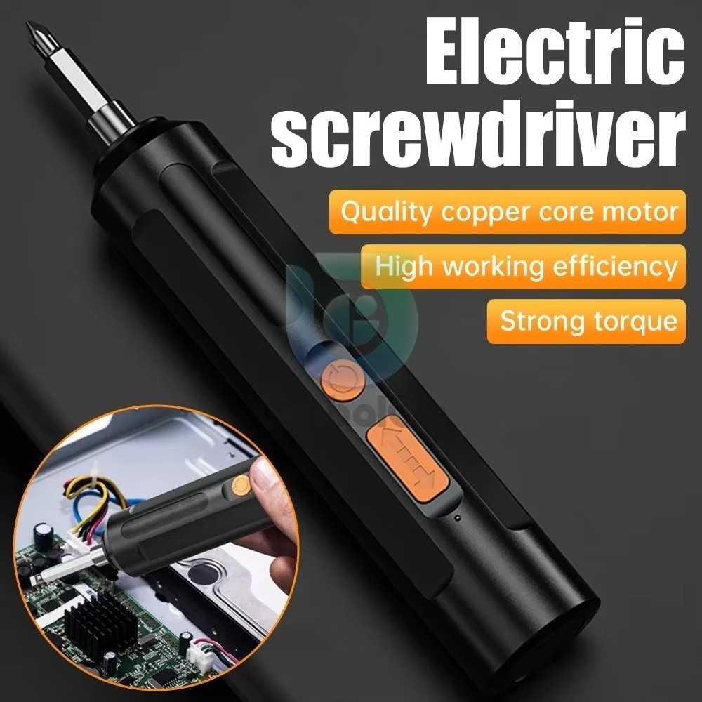 Electric Screwdriver Rechargeable Usb - Obeng Listrik USB Isi Ulang Bertenaga
