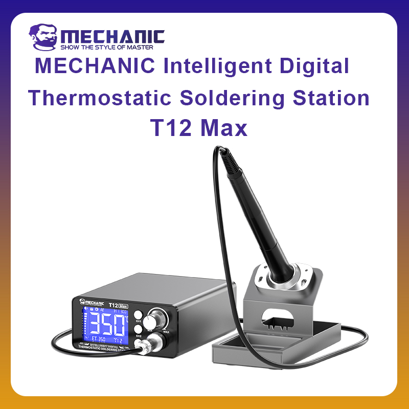 Digital Soldering Station T12 - Stasiun Solder Termostatis Digital Cerdas MECHANIC