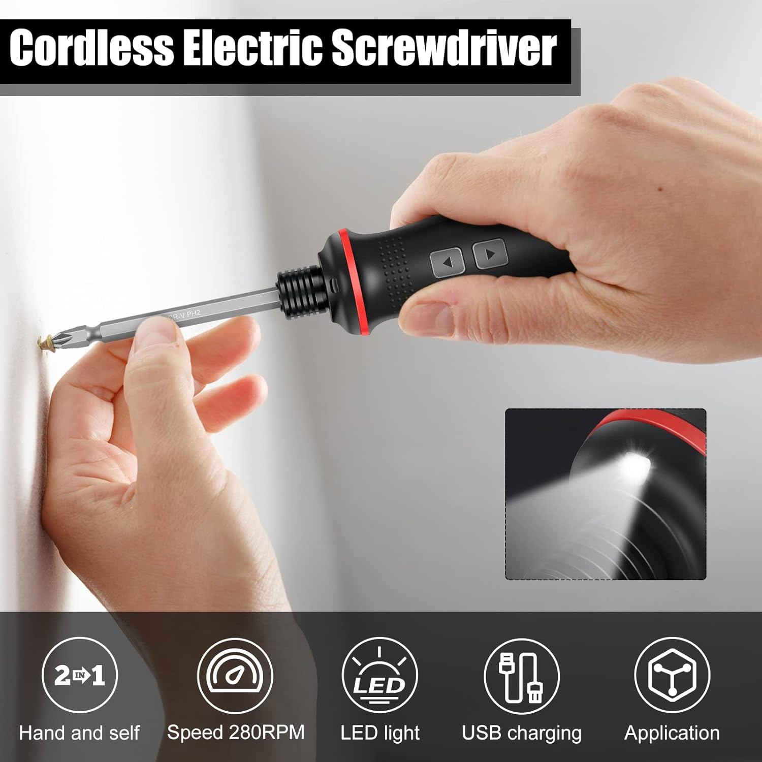 Obeng Tanpa Kabel 3.7V yang Da - Electric Screwdriver Rechargeable Usb ulasan dan harga