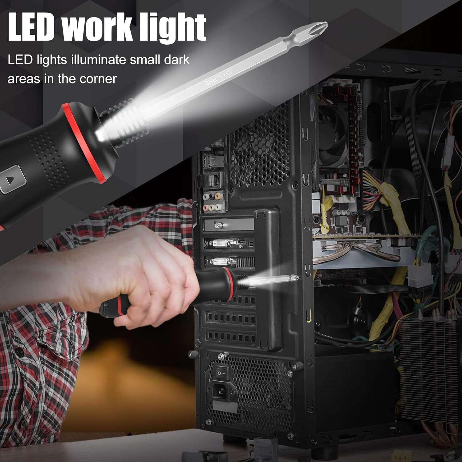 Obeng Tanpa Kabel 3.7V yang Da - Electric Screwdriver Rechargeable Usb ulasan dan harga