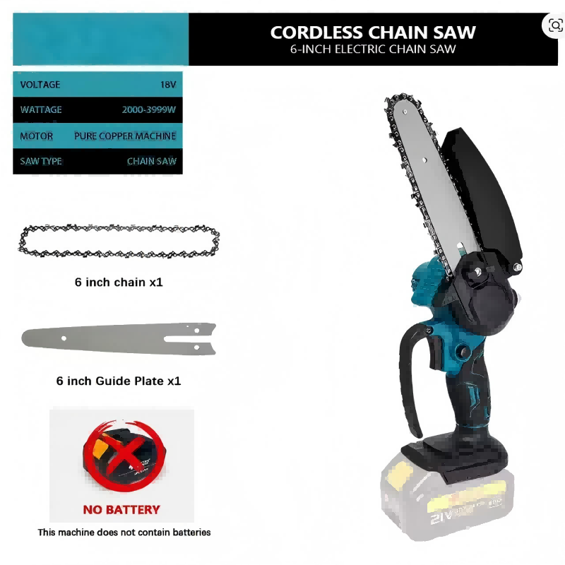 Gergaji Listrik Mini Li-Ion 17 - Mini Electric Chainsaw 6 Inch ulasan dan harga