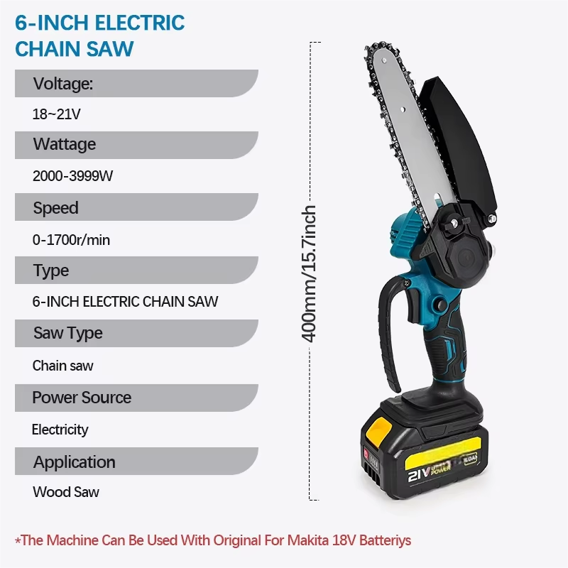 Gergaji Listrik Mini Li-Ion 17 - Mini Electric Chainsaw 6 Inch ulasan dan harga
