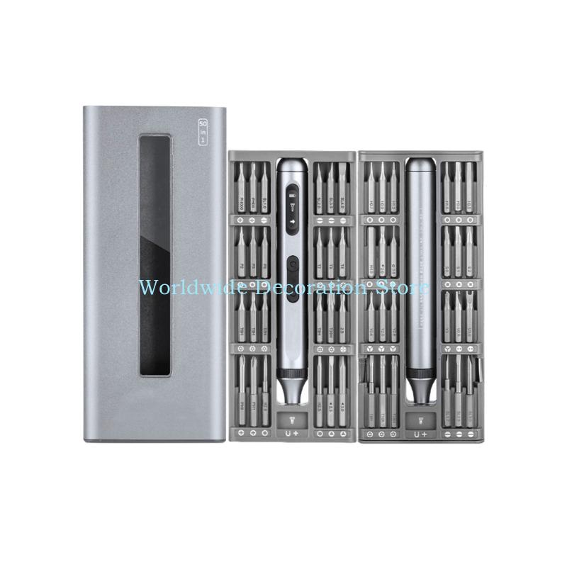Q39b 50 in 1 Obeng listrik Set - Electric Screwdriver Rechargeable Usb ulasan dan harga